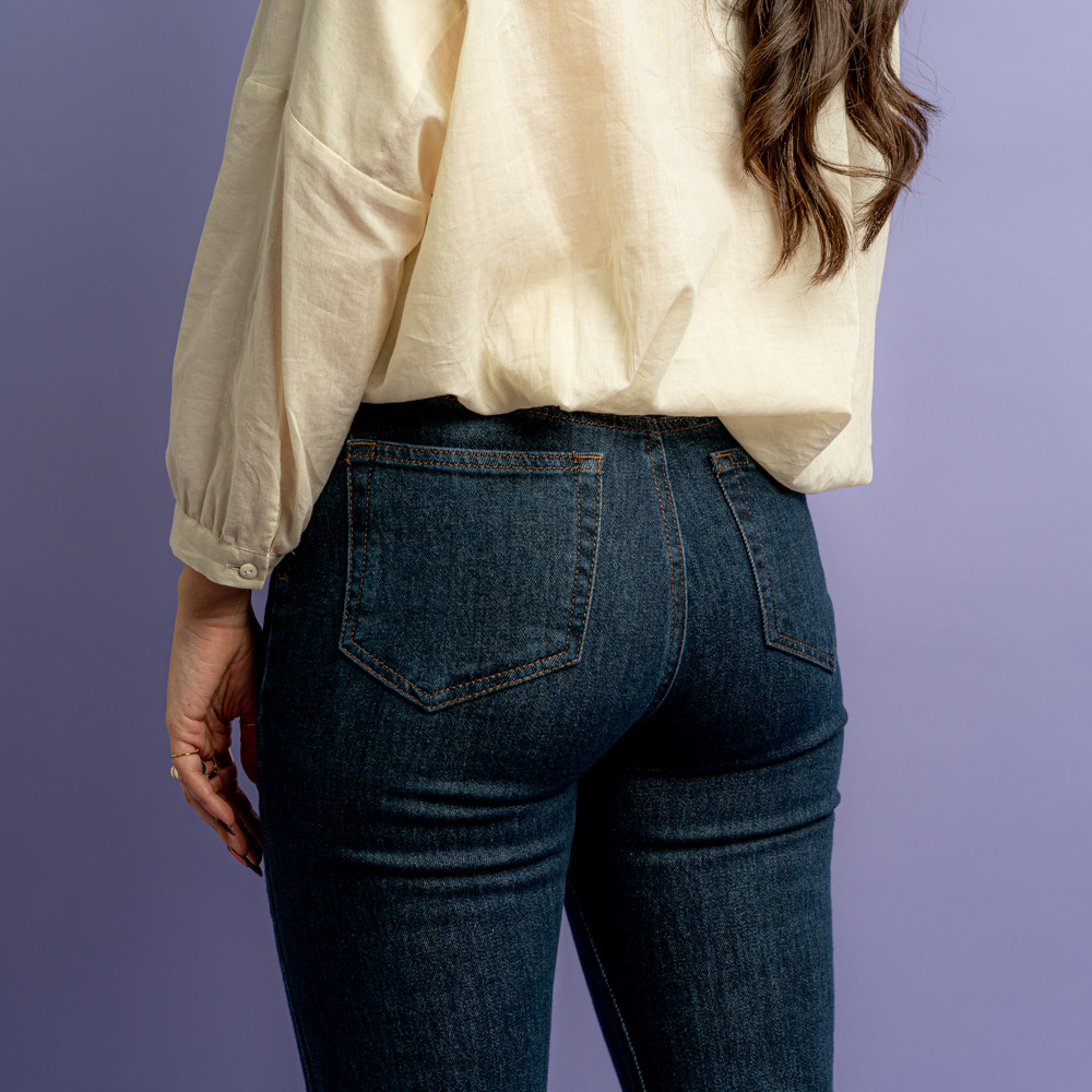 Jeans a zampa blu scuro -  - Le Conturbanti Concept Store