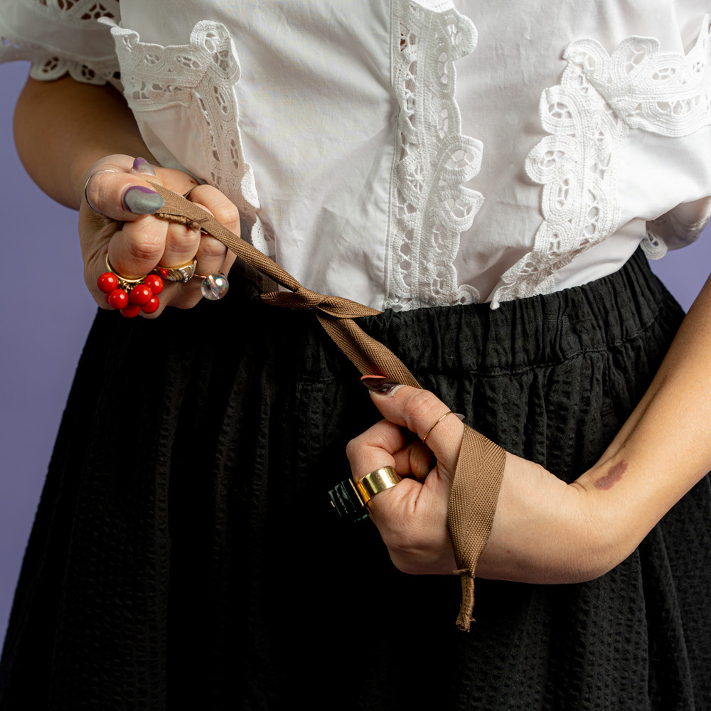 Gonna ampia nera -  - Le Conturbanti Concept Store