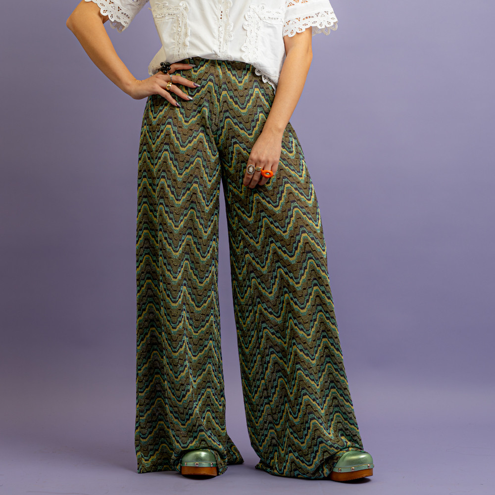 Pantaloni leggeri zig zag giallo -  - Le Conturbanti Concept Store
