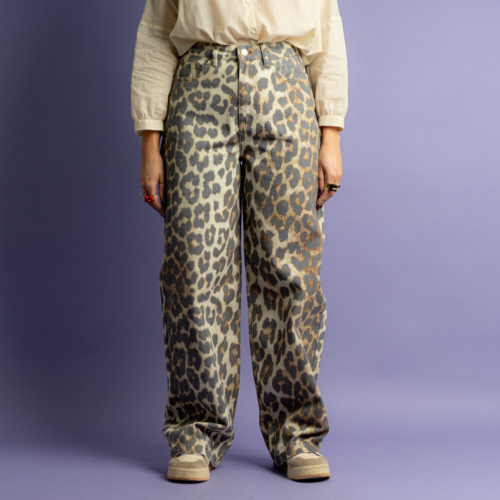 Jeans baggy leopardati -  - Le Conturbanti Concept Store