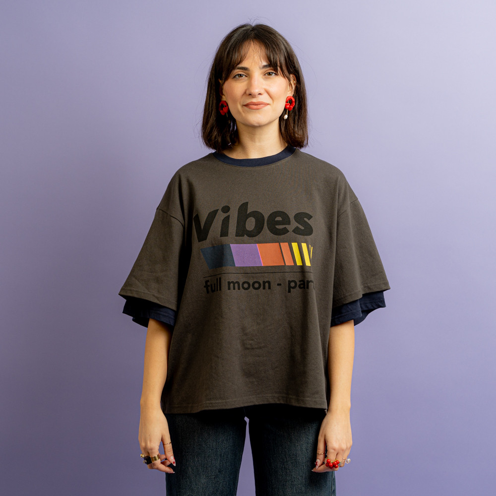 T-shirt felpata antracite -  - Le Conturbanti Concept Store