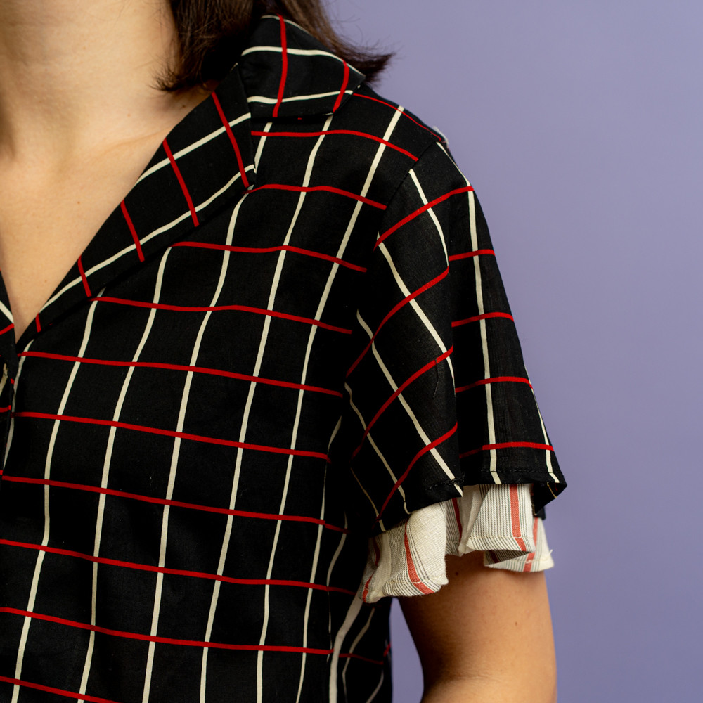 Camicia griglia nera -  - Le Conturbanti Concept Store