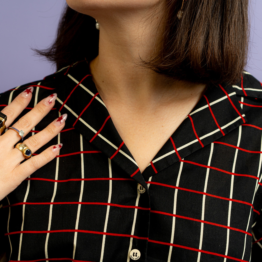 Camicia griglia nera -  - Le Conturbanti Concept Store