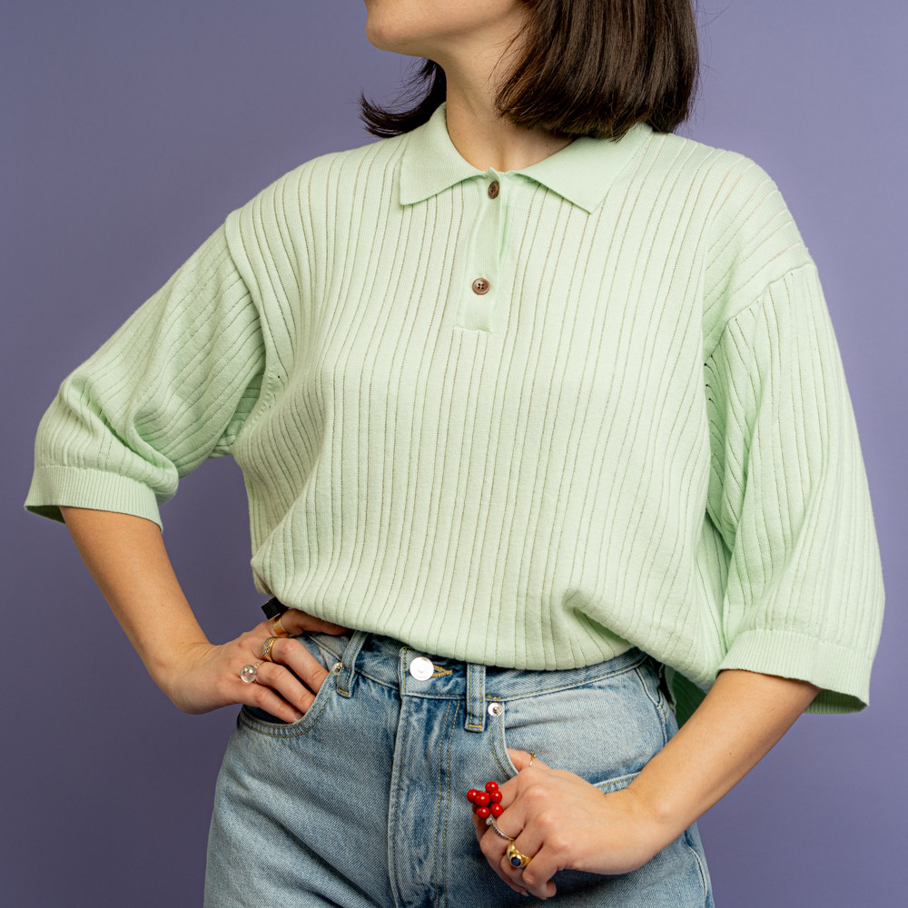 Polo in cotone verde acqua -  - Le Conturbanti Concept Store