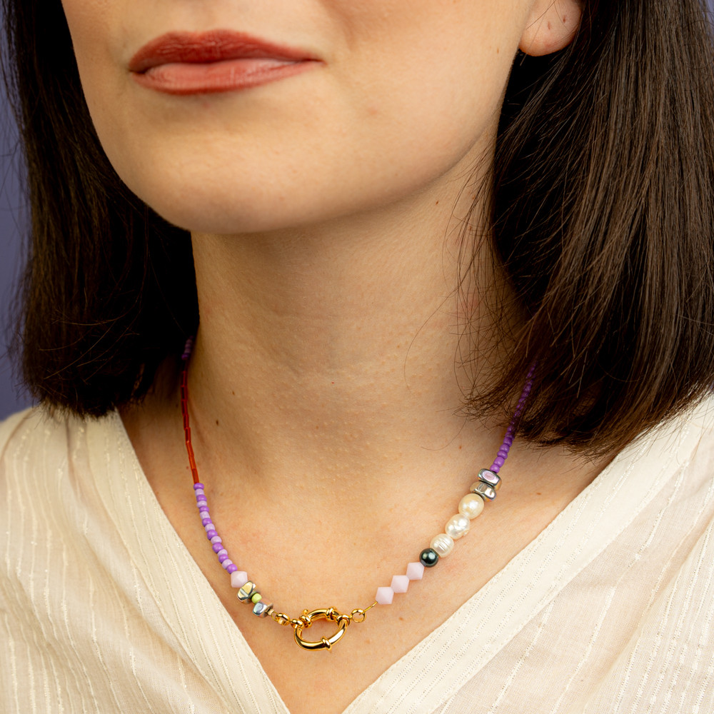 Collana perle e canottiglie arancioni -  - Le Conturbanti Concept Store