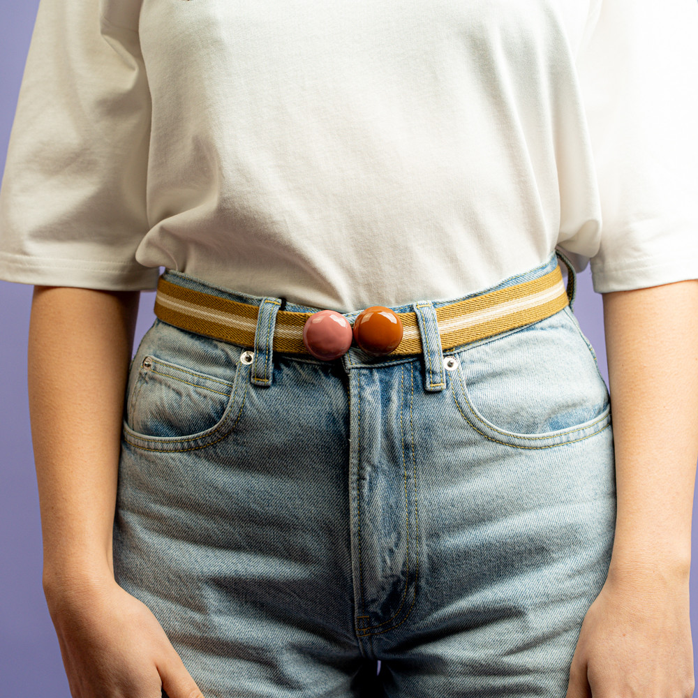 Cintura sfere rosa e caramello -  - Le Conturbanti Concept Store