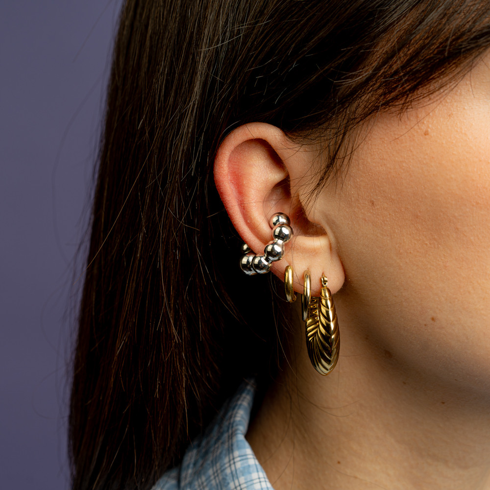 Ear cuff perle argento -  - Le Conturbanti Concept Store