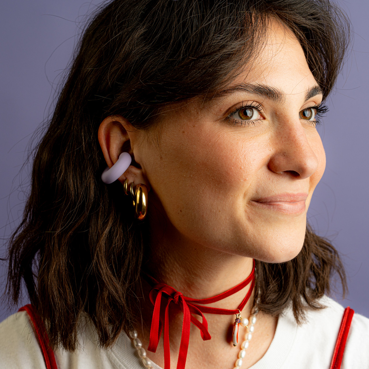 Ear cuff M lilla -  - Le Conturbanti Concept Store