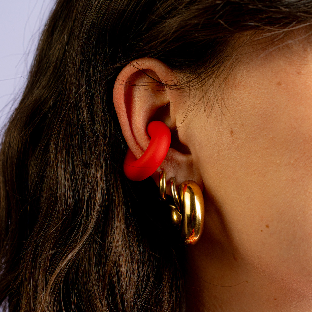 Ear cuff M rosso -  - Le Conturbanti Concept Store