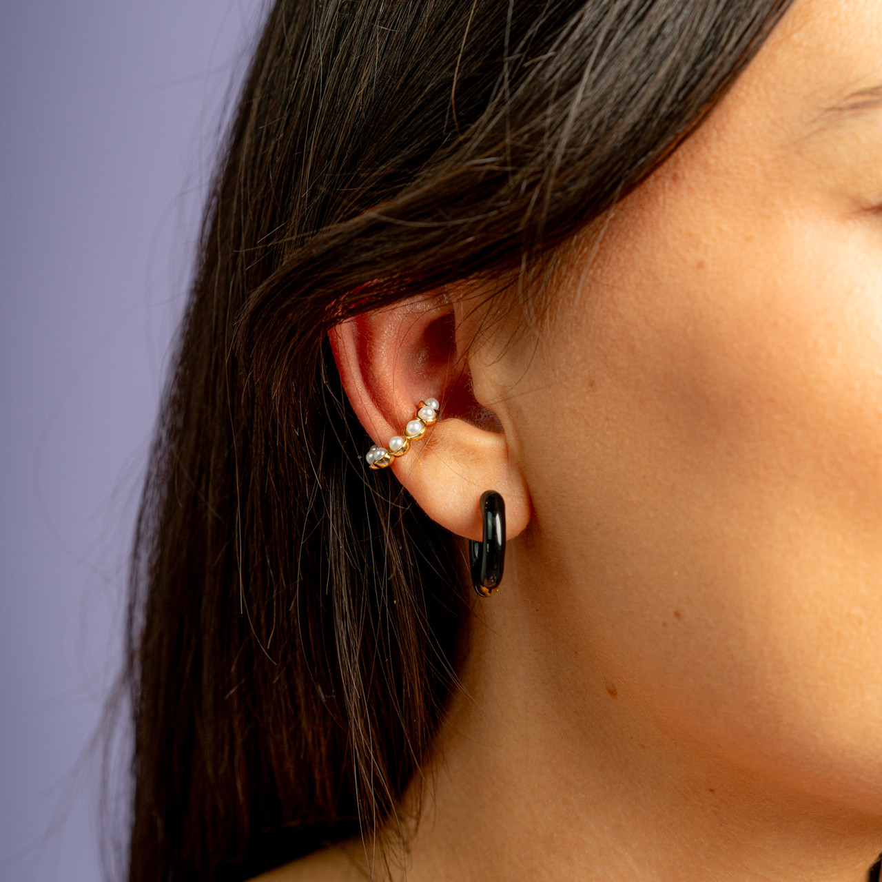 Ear cuff perline e oro -  - Le Conturbanti Concept Store