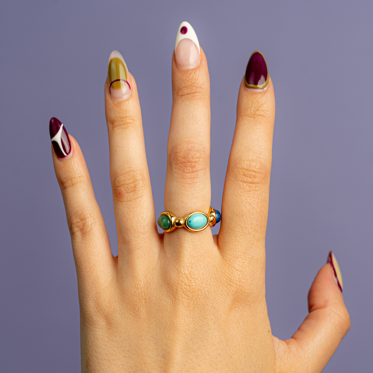 Anello mix di pietre -  - Le Conturbanti Concept Store