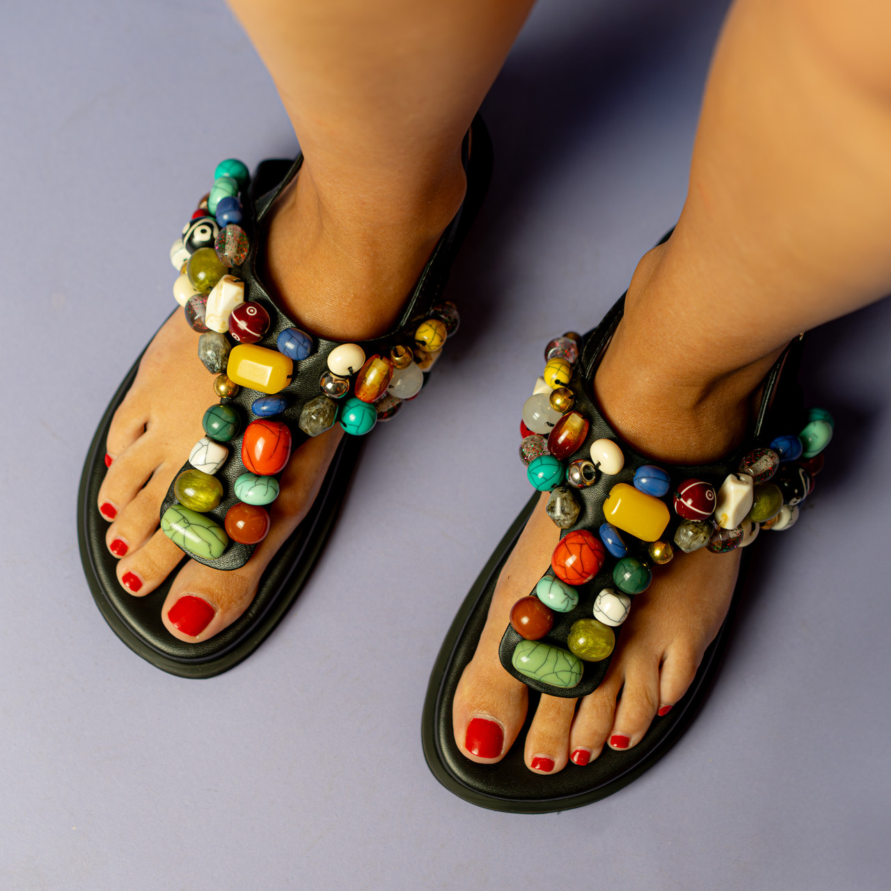 Infradito mix di pietre -  - Le Conturbanti Concept Store