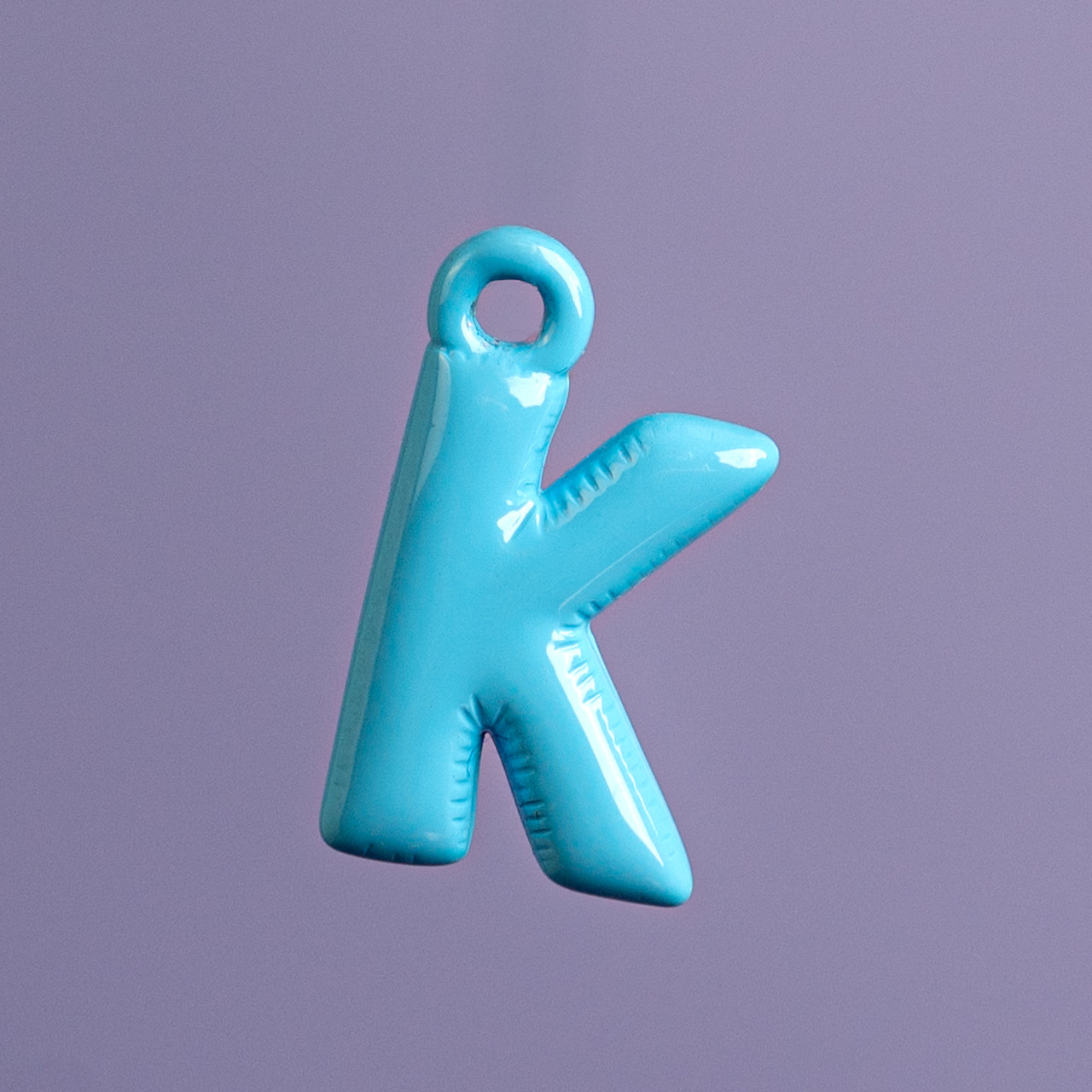 Charm lettere colorate 2.0 - K azzurro - Le Conturbanti Concept Store