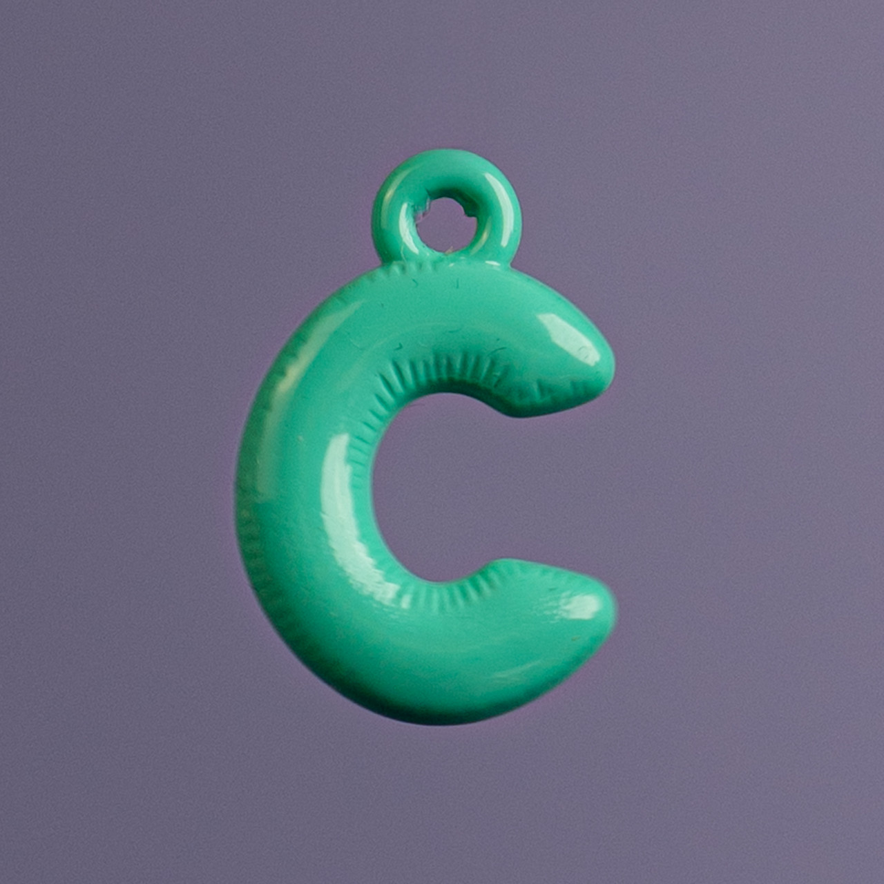 Charm lettere colorate 2.0 - C turchese - Le Conturbanti Concept Store