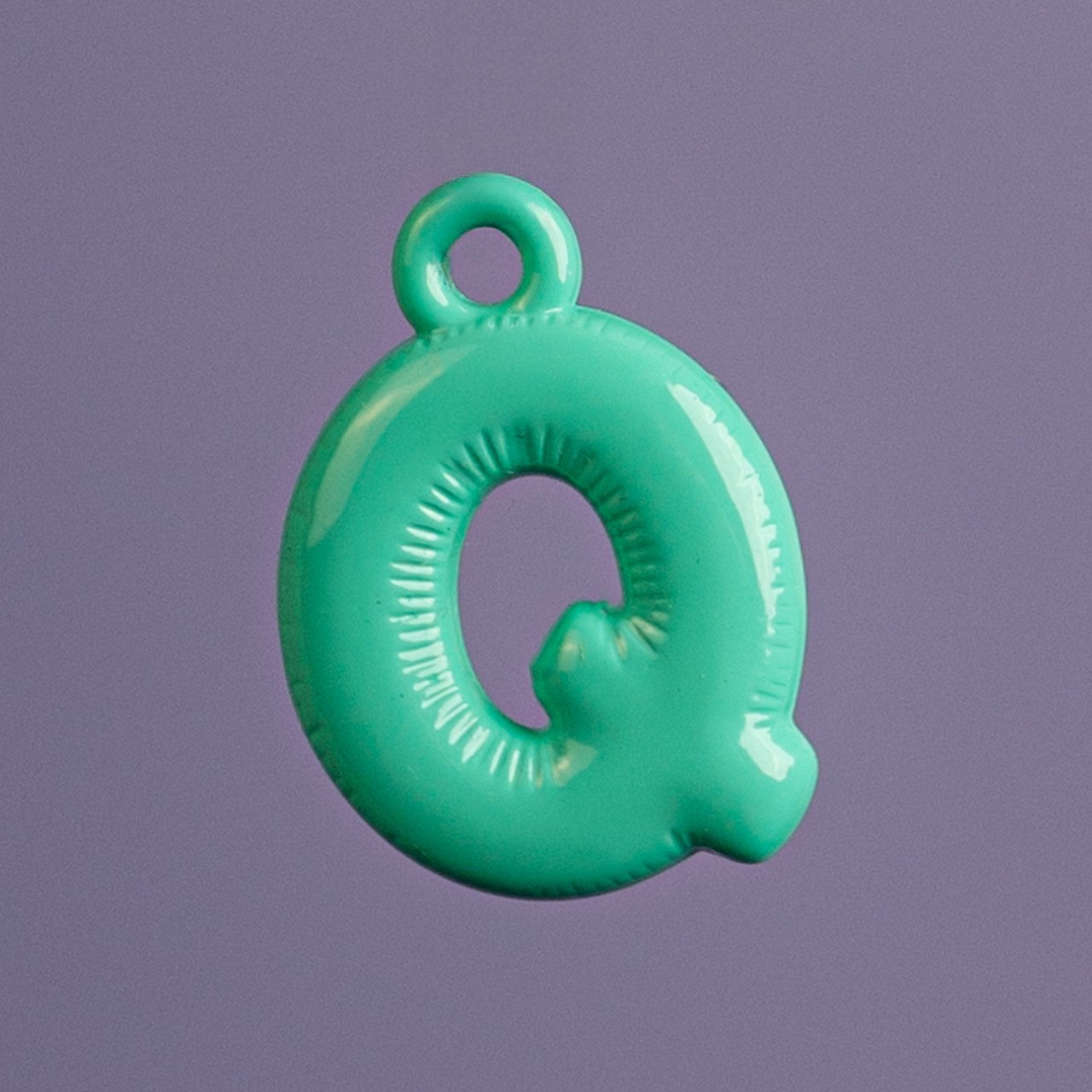 Charm lettere colorate 2.0 - Q  turchese - Le Conturbanti Concept Store