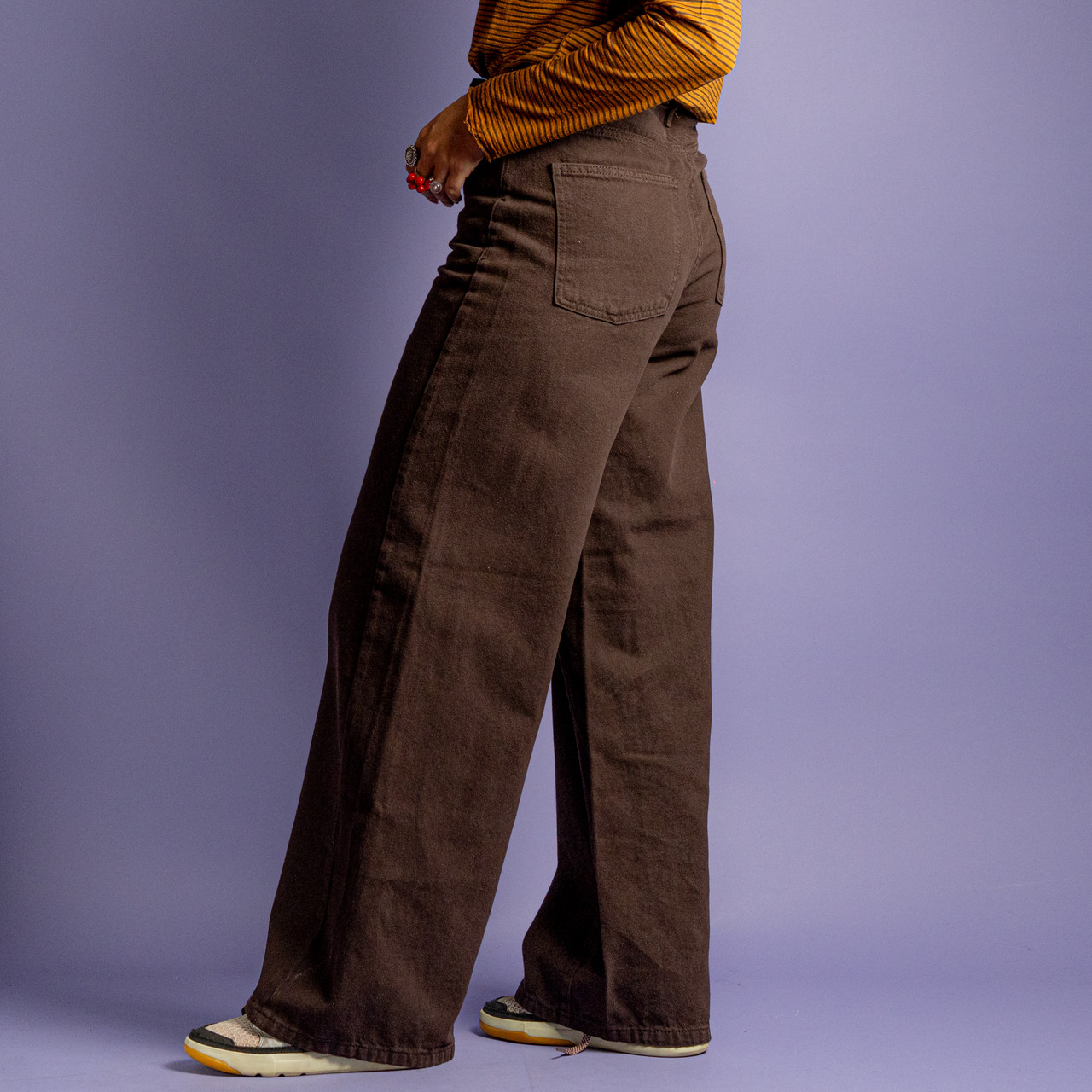 Jeans a palazzo marroni -  - Le Conturbanti Concept Store