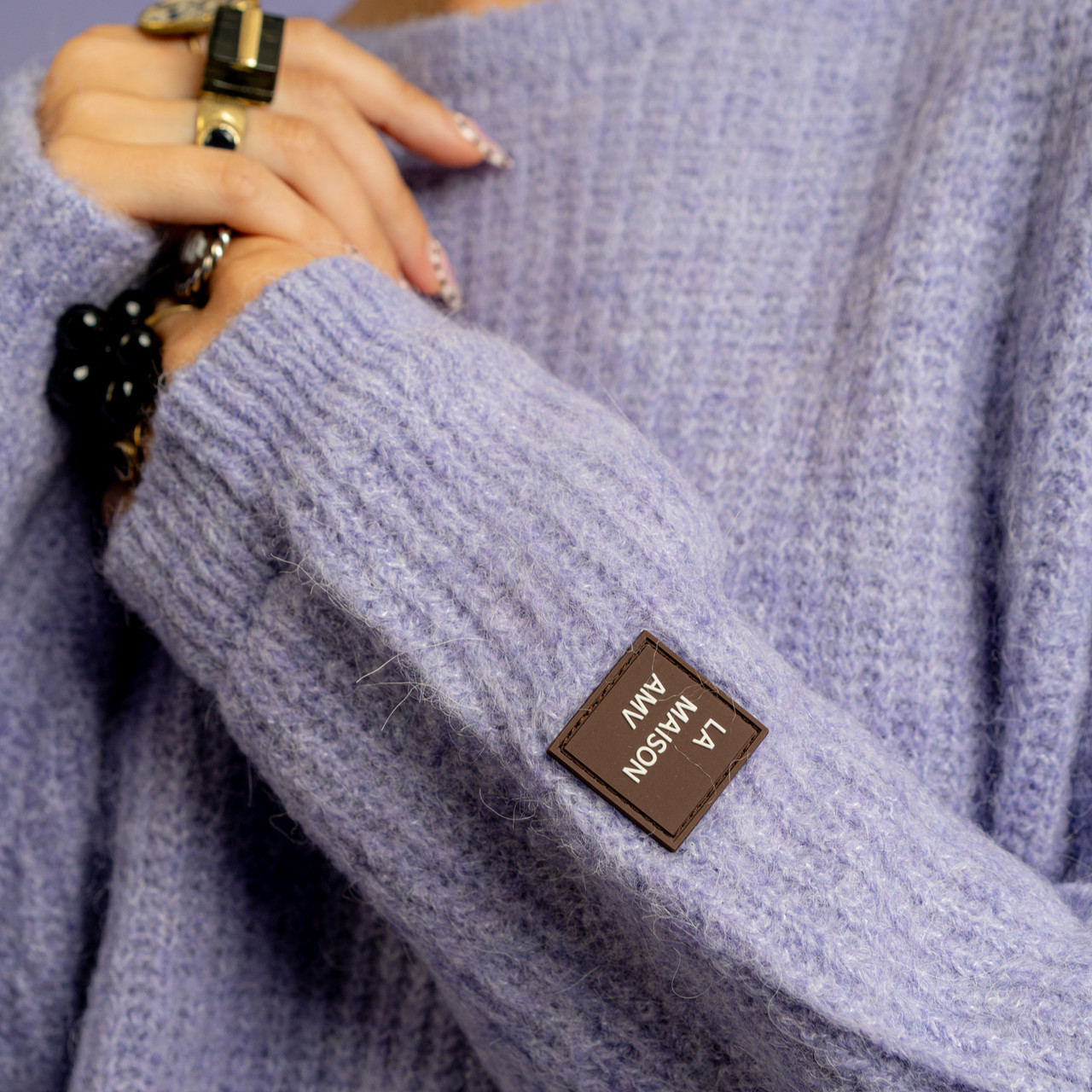 Maglione oversize lilla -  - Le Conturbanti Concept Store