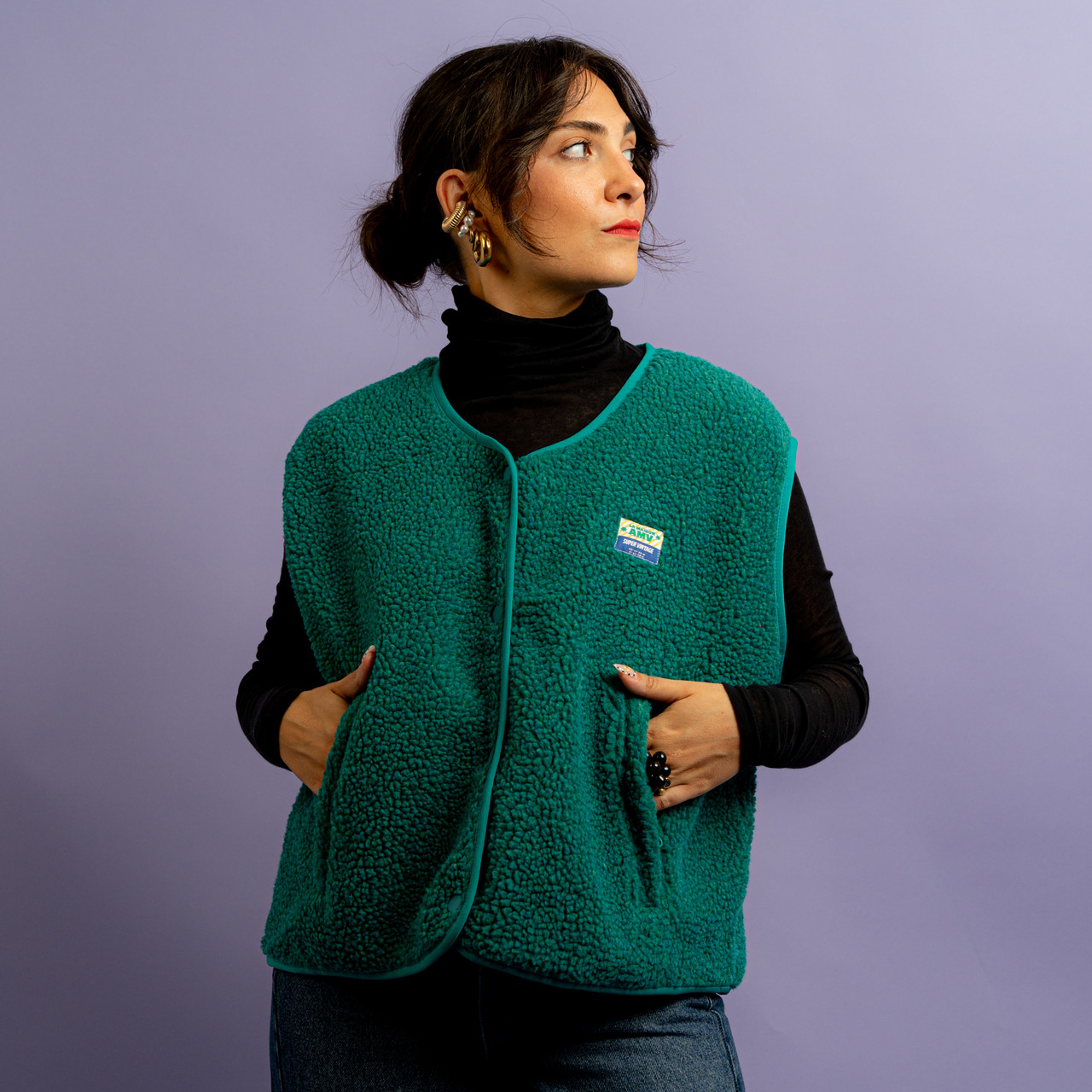 Gilet sherpa verde -  - Le Conturbanti Concept Store