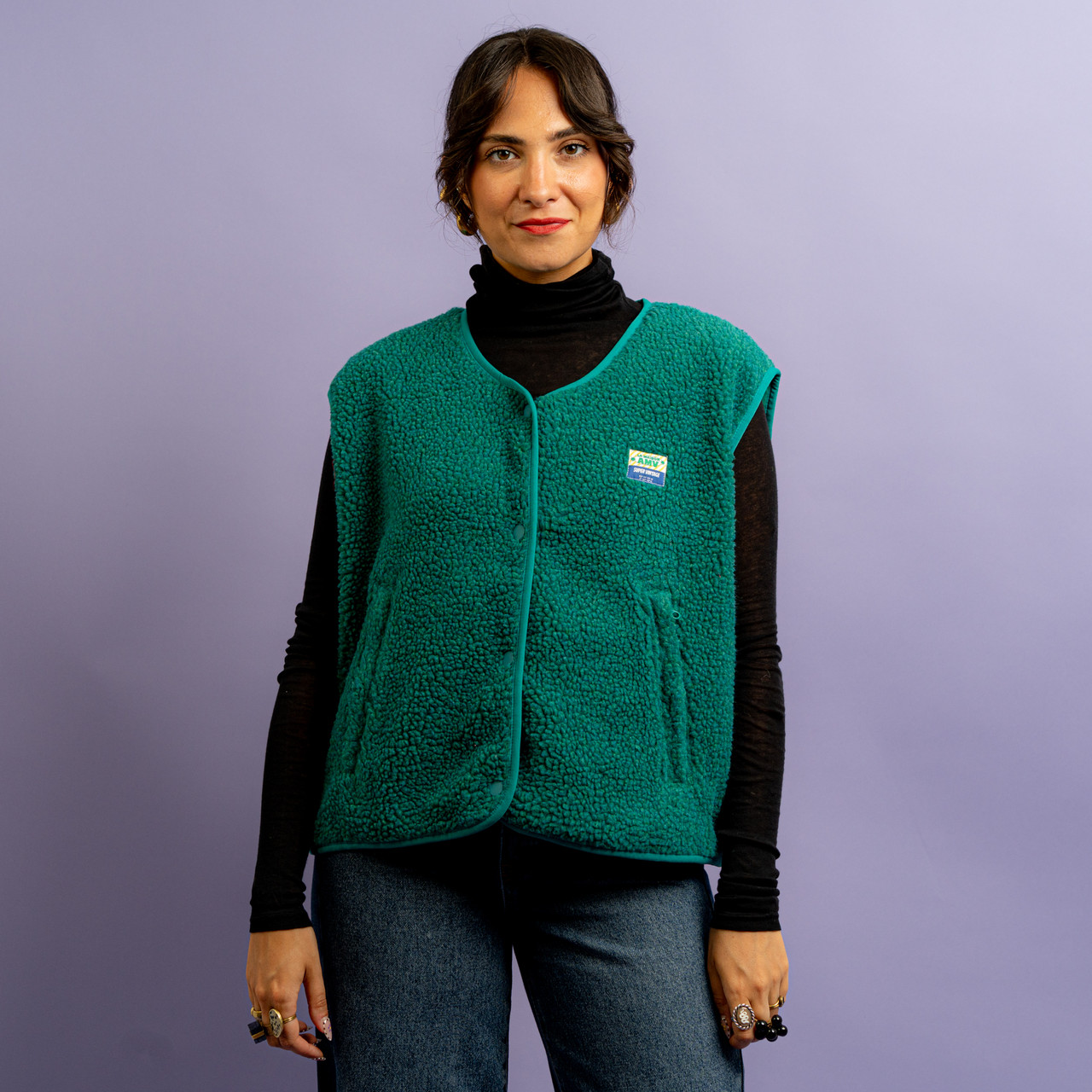 Gilet sherpa verde -  - Le Conturbanti Concept Store