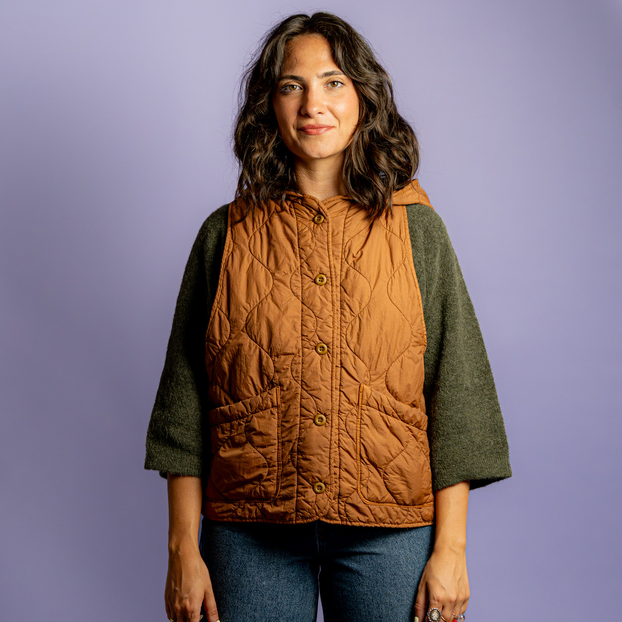 Gilet imbottito marrone -  - Le Conturbanti Concept Store