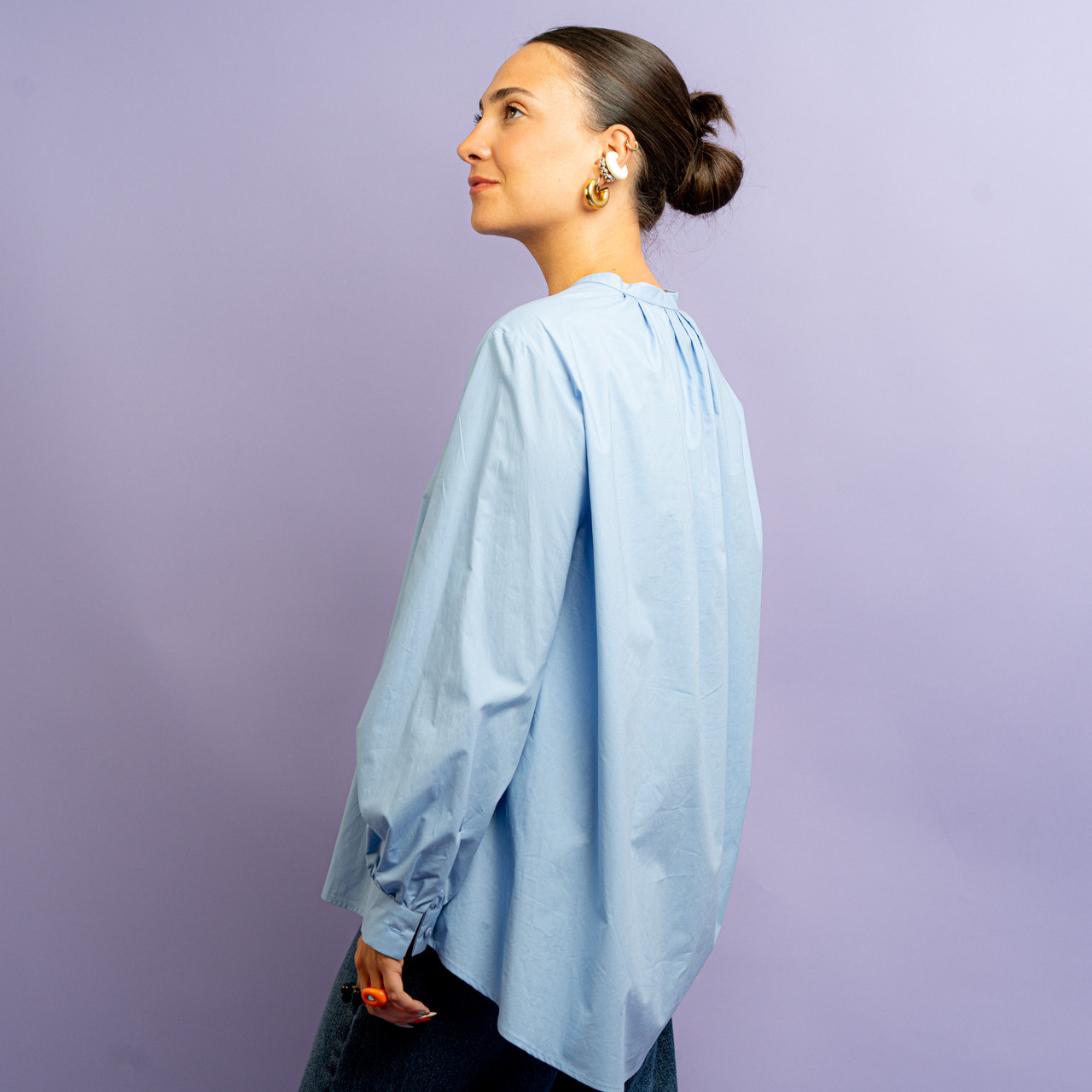 Blusa coreana azzurra -  - Le Conturbanti Concept Store