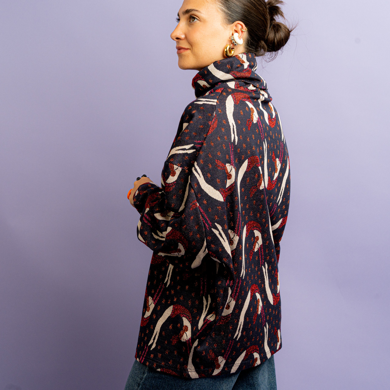 Maglia collo alto ballerine blu -  - Le Conturbanti Concept Store