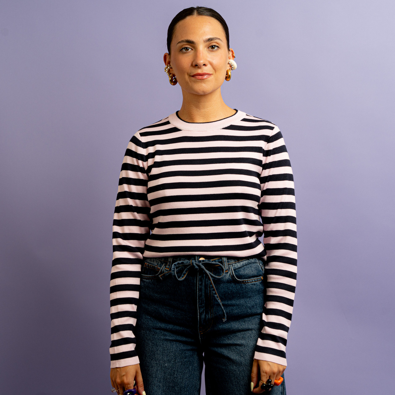 Maglia a righe rosa e blu -  - Le Conturbanti Concept Store