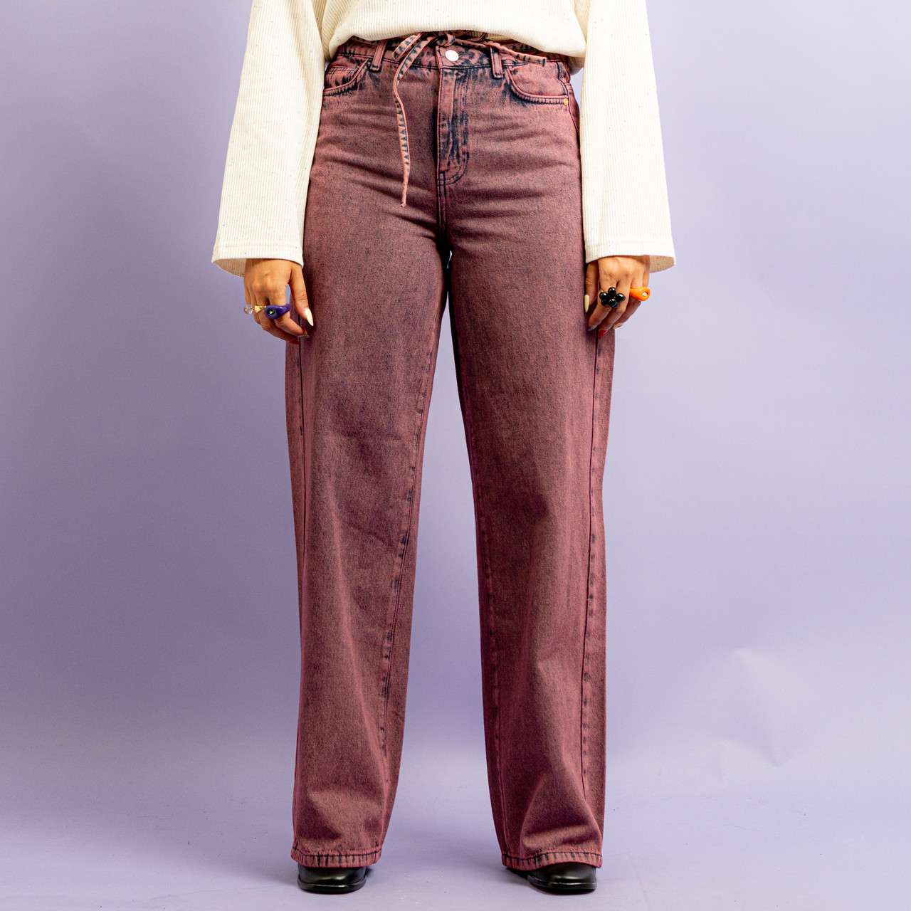 Jeans a palazzo rosa -  - Le Conturbanti Concept Store