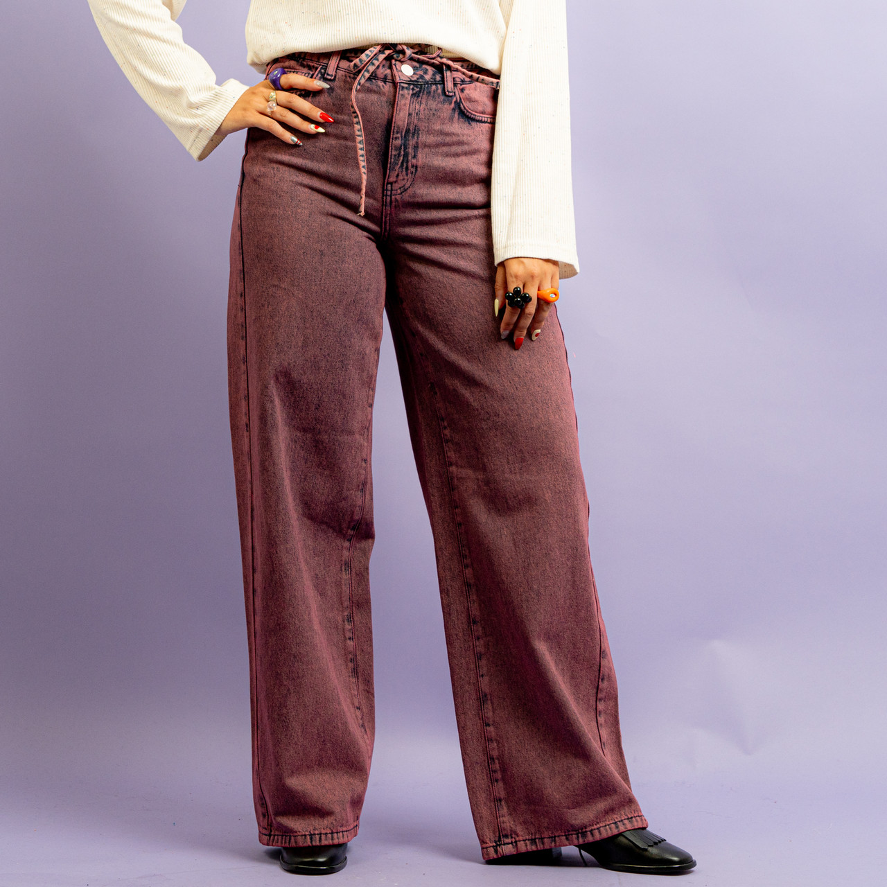Jeans a palazzo rosa -  - Le Conturbanti Concept Store