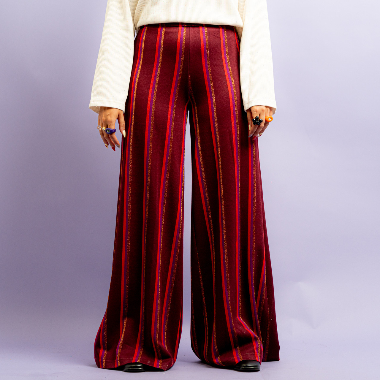 Pantaloni a righe rosse e viola -  - Le Conturbanti Concept Store