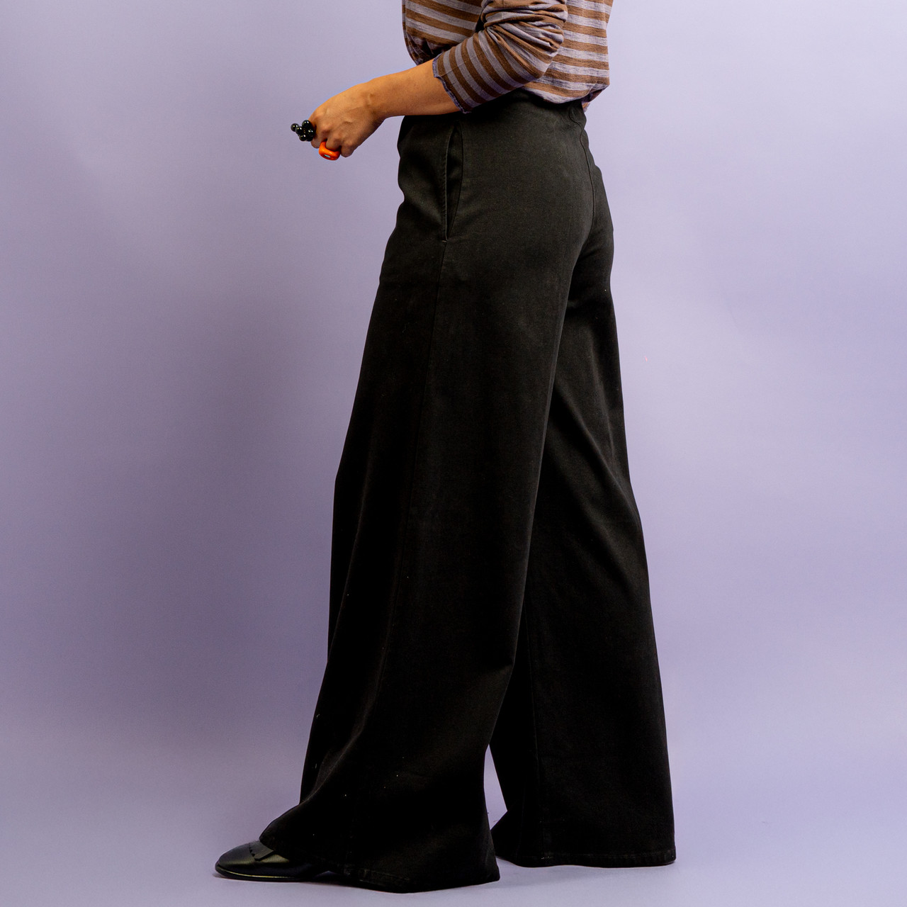 Pantalone a palazzo nero -  - Le Conturbanti Concept Store
