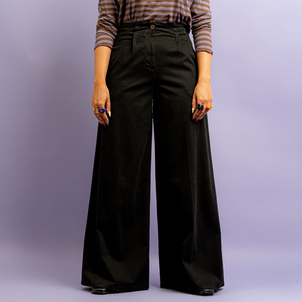 Pantalone a palazzo nero -  - Le Conturbanti Concept Store