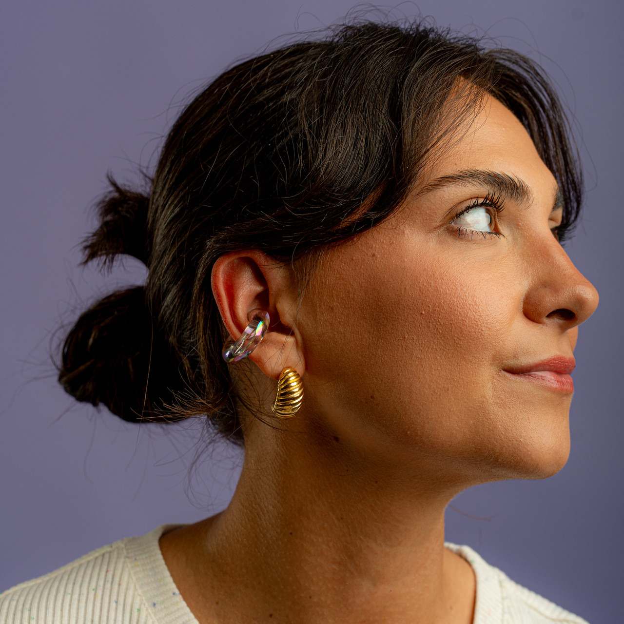 Ear Cuff trasparente olografico -  - Le Conturbanti Concept Store