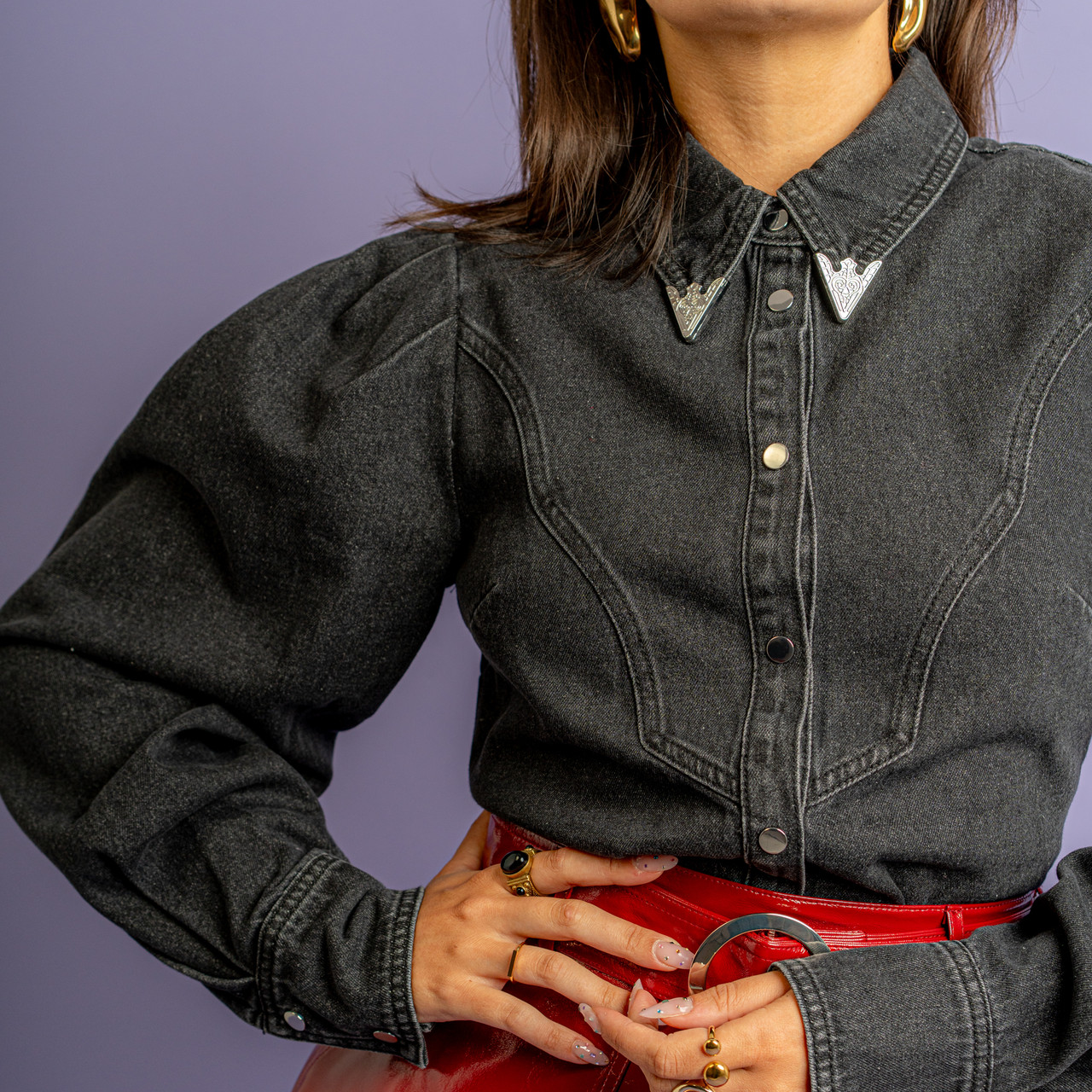 Camicia in jeans grigia -  - Le Conturbanti Concept Store