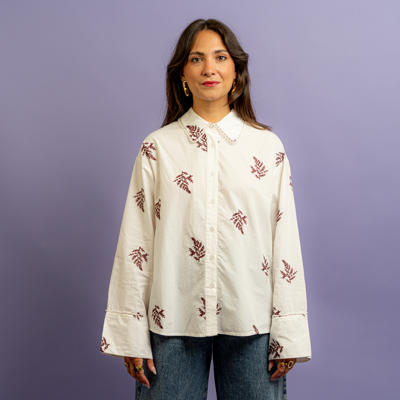 Camicia ampia foglie -  - Le Conturbanti Concept Store