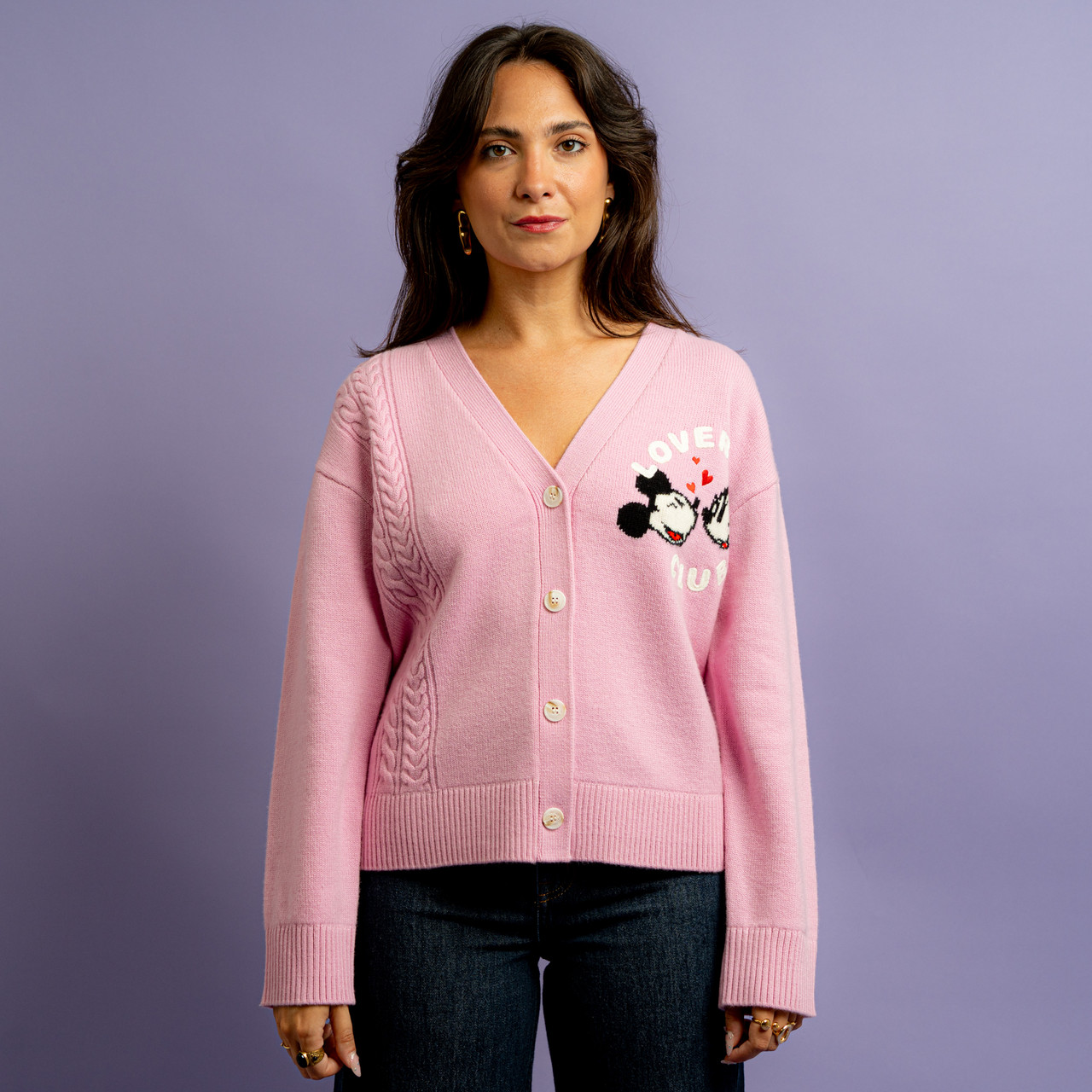 Cardigan rosa Mickey Mouse -  - Le Conturbanti Concept Store
