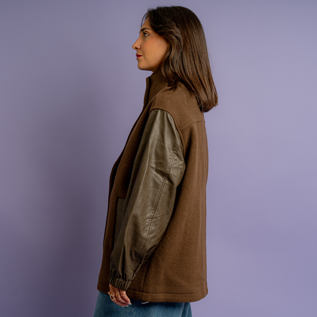Bomber in panno verde oliva -  - Le Conturbanti Concept Store