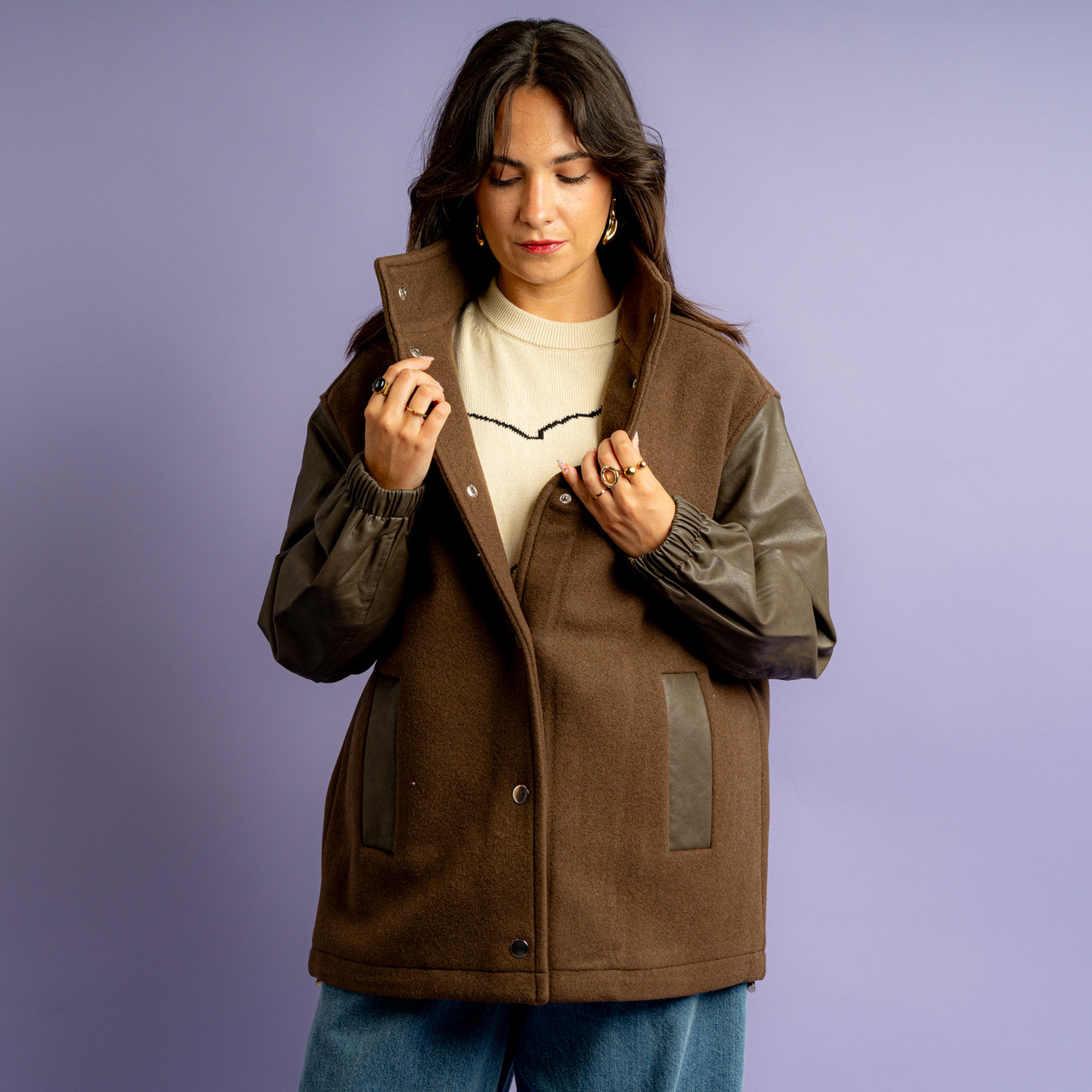 Bomber in panno verde oliva -  - Le Conturbanti Concept Store