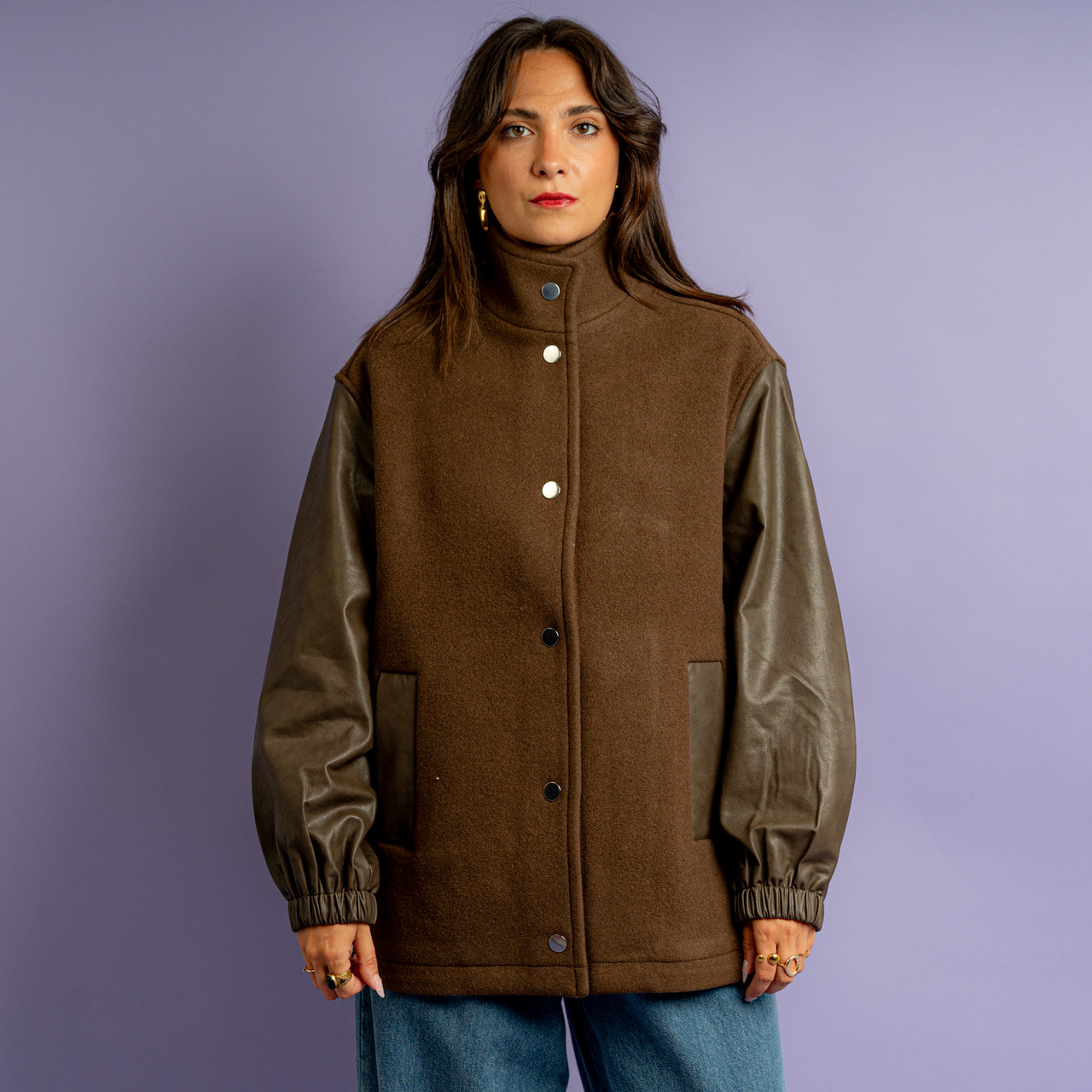 Bomber in panno verde oliva -  - Le Conturbanti Concept Store