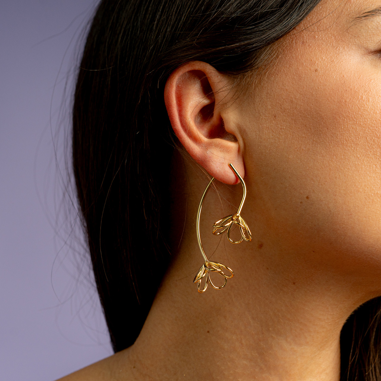 Orecchini pendenti doppio fiore -  - Le Conturbanti Concept Store