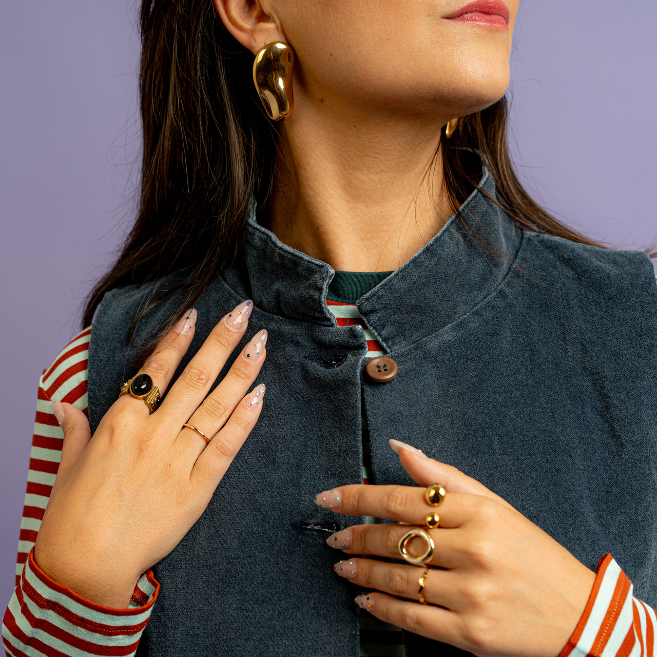 Gilet imbottito blu jeans -  - Le Conturbanti Concept Store