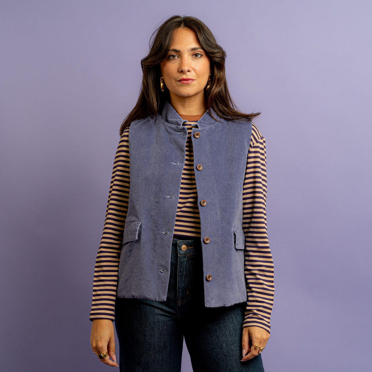 Gilet imbottito lilla -  - Le Conturbanti Concept Store