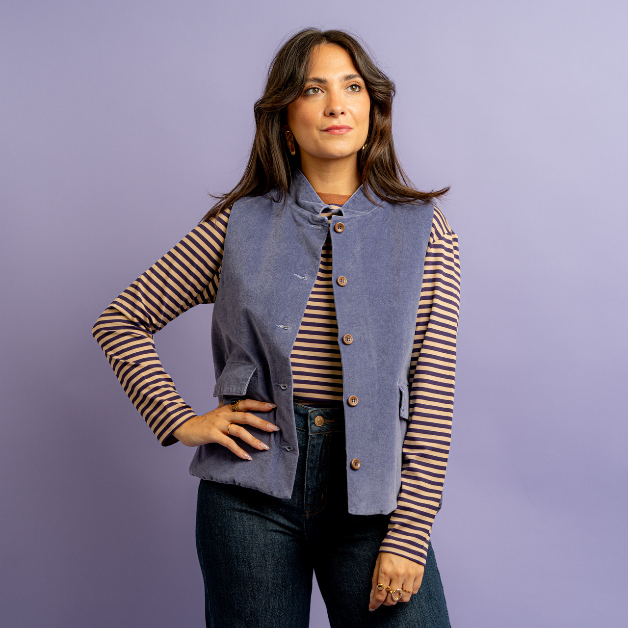 Gilet imbottito lilla -  - Le Conturbanti Concept Store