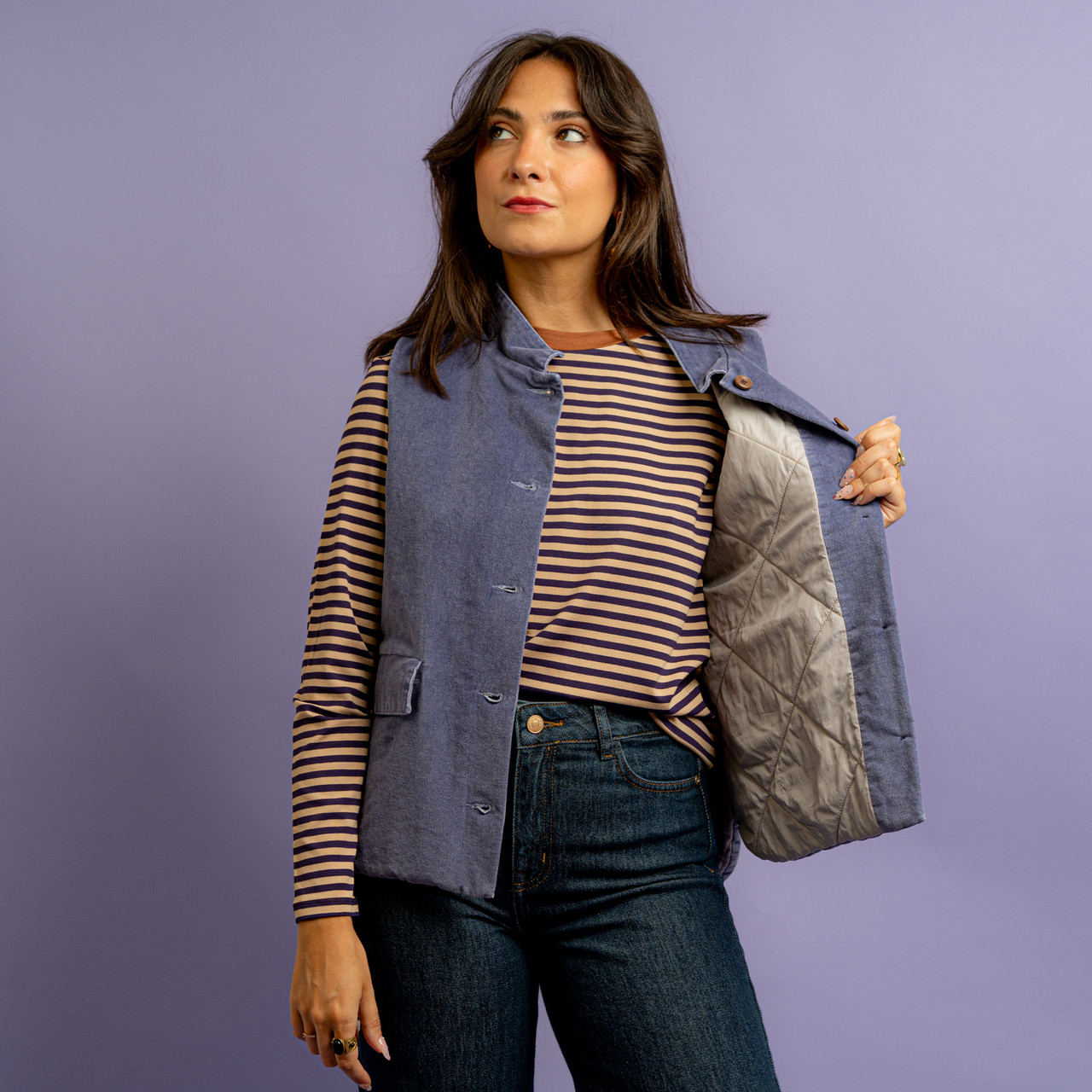 Gilet imbottito lilla -  - Le Conturbanti Concept Store