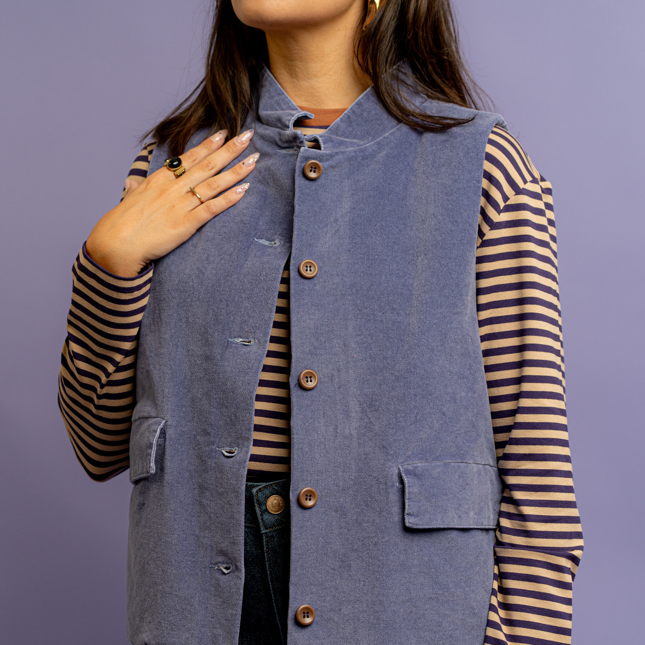 Gilet imbottito lilla -  - Le Conturbanti Concept Store