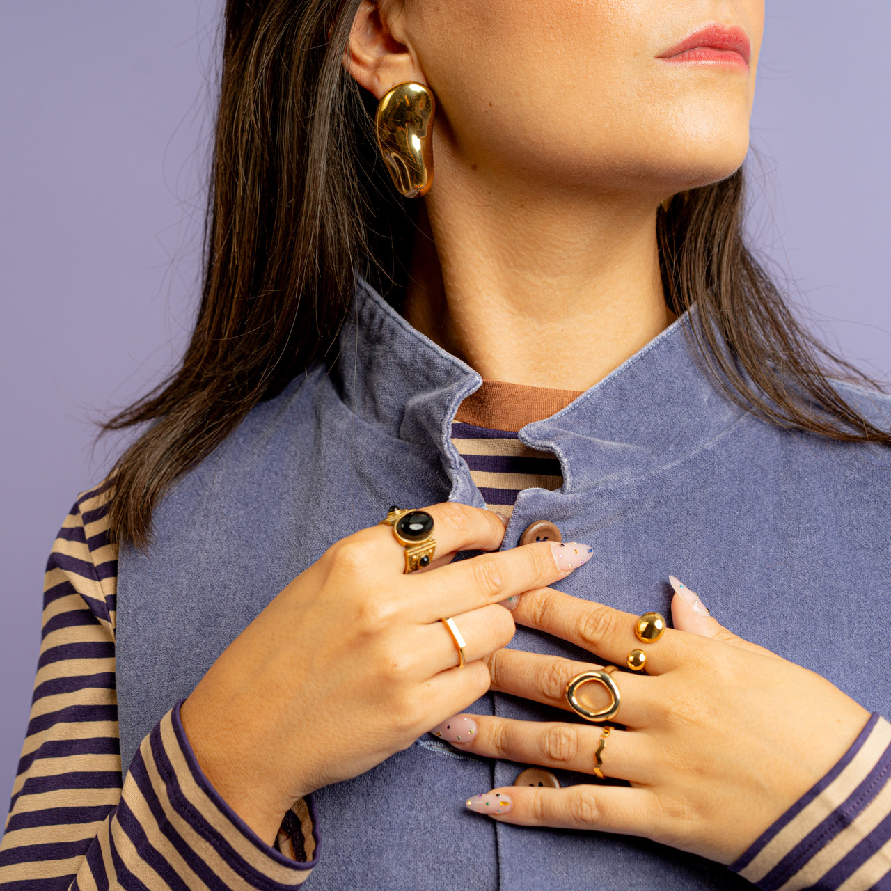 Gilet imbottito lilla -  - Le Conturbanti Concept Store