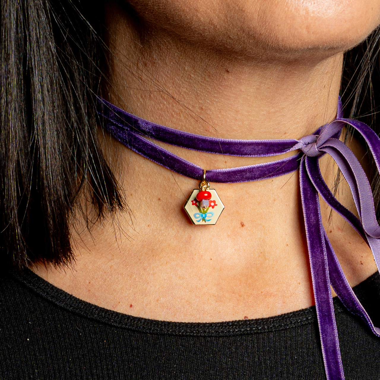 Choker viola - 1 - Le Conturbanti Concept Store