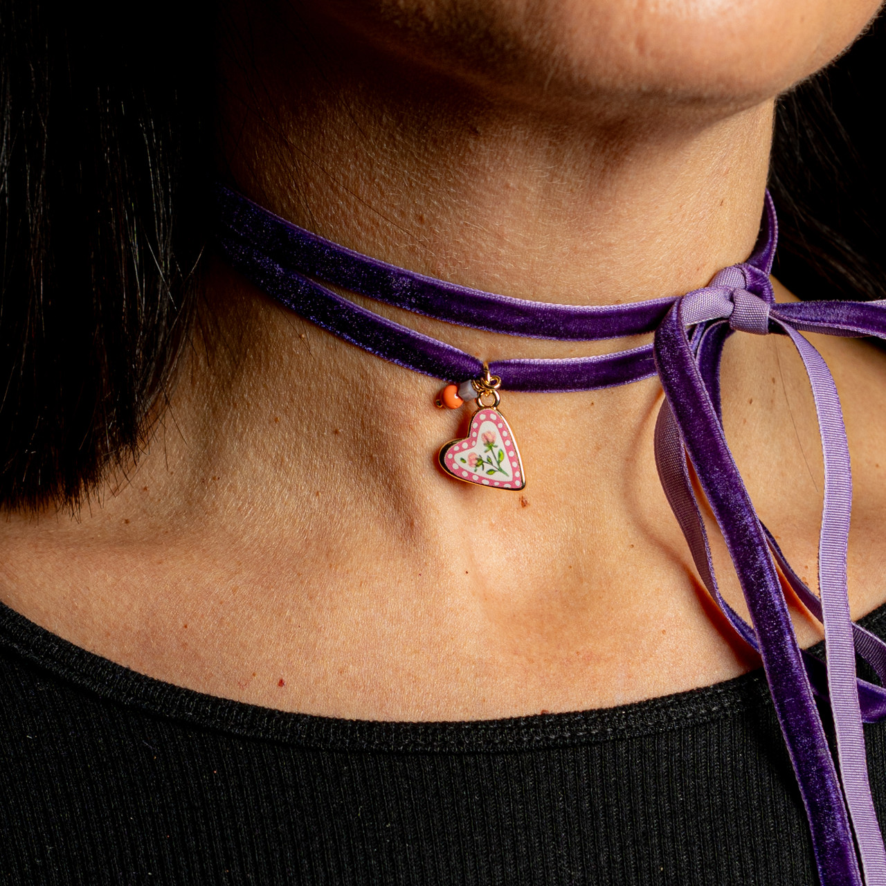 Choker viola - 2 - Le Conturbanti Concept Store
