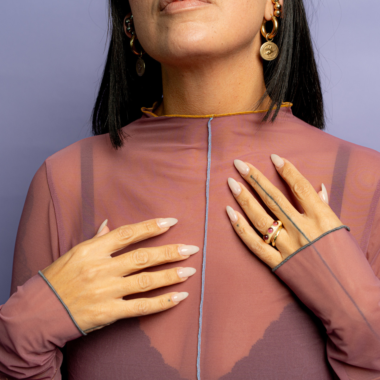 Maglia in tulle rosa antico -  - Le Conturbanti Concept Store