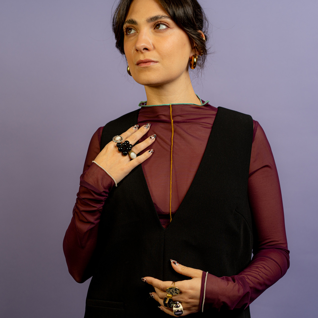 Abito nero ricami -  - Le Conturbanti Concept Store